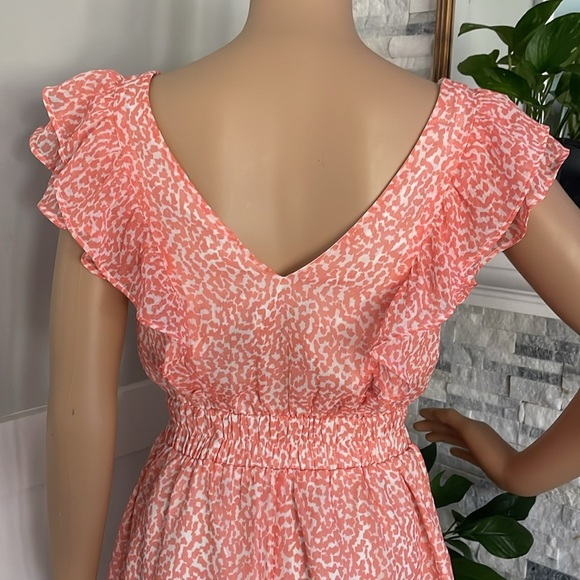 Express Sleeveless Ruffle V-Neck Romper Sz XXS - Picture 7 of 9